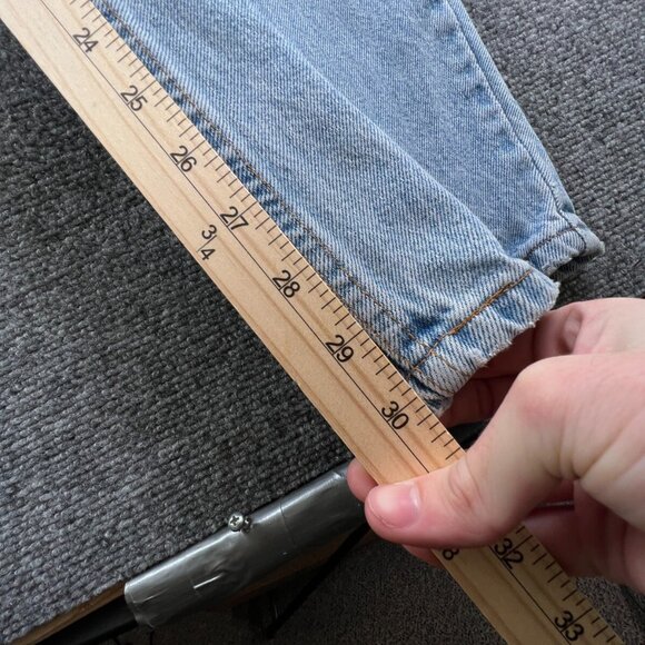 VTG Levi's 550 Relaxed Fit Tapered Jeans USA Womens Size 18 W (35x30) Denim - Picture 14 of 16